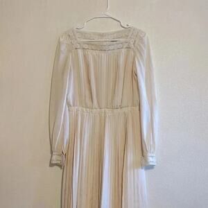 I.magin vintage cream long sleeve dress Shannon Rodgers for Jerry Silverman